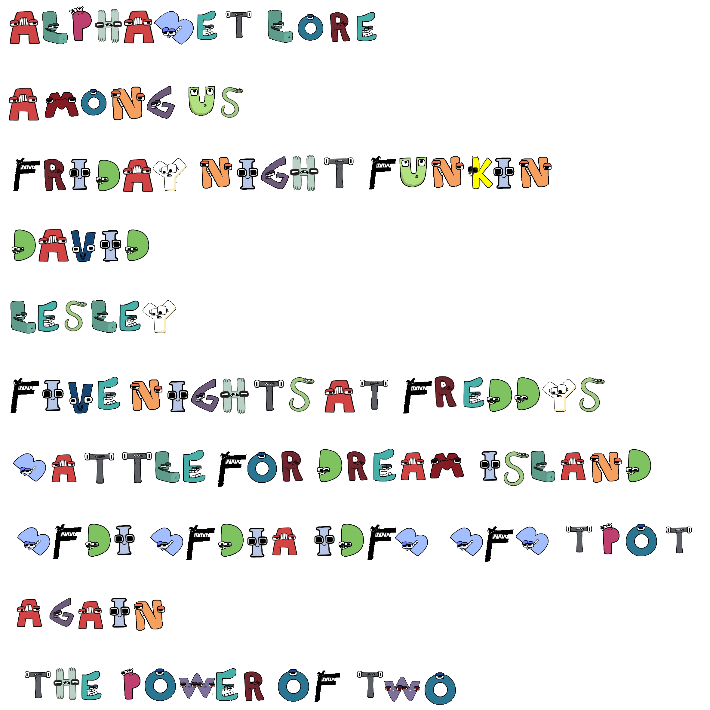 Alphabet Lore Dream S-Z, MEME