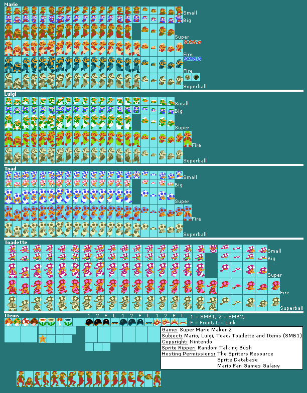 SMM2 SMB1 Players but I applied with Askywalker's by Abbysek on DeviantArt