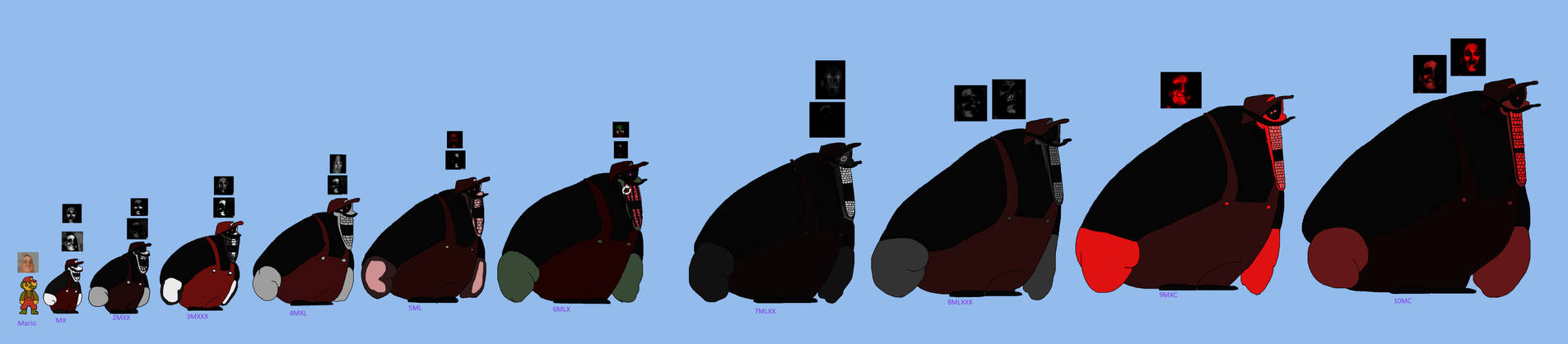 Mario to 10MC Decuple by Abbysek on DeviantArt