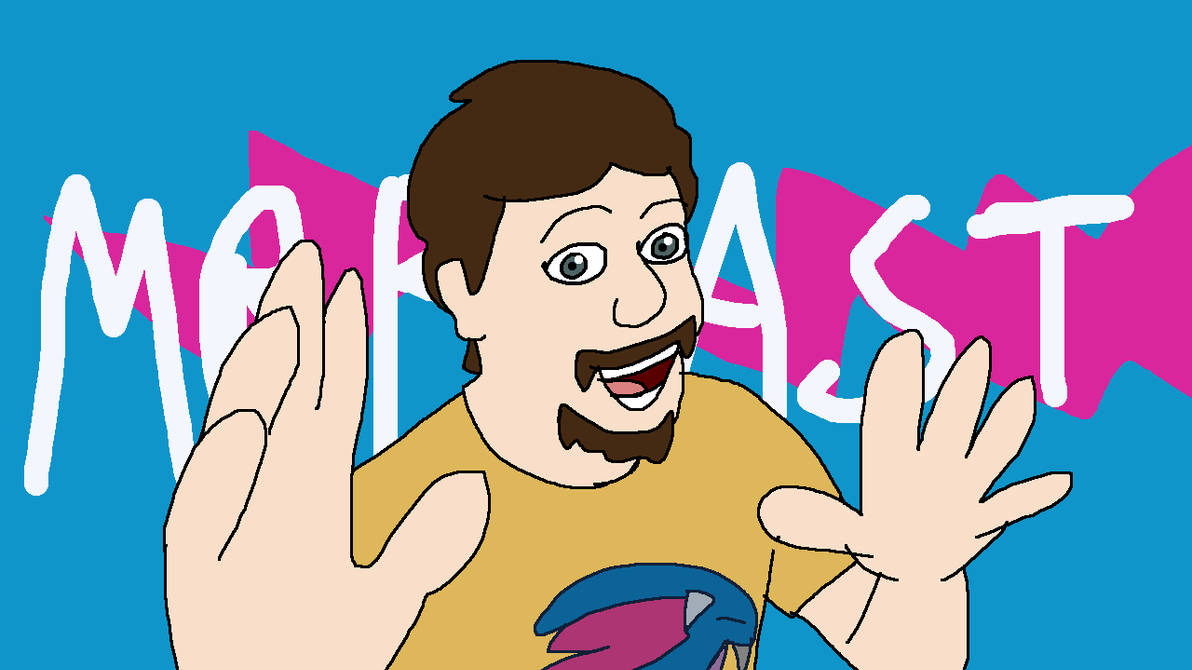 Mr beast meme but it's a drawing by Examan9 on DeviantArt