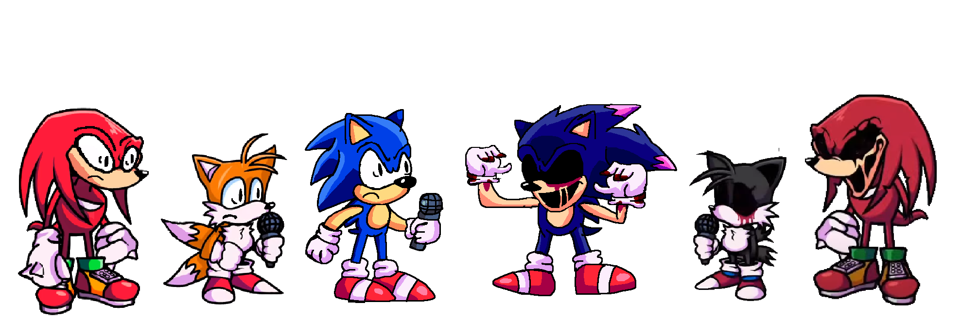 Friday Night Funkin' - Sonic.exe Remade Sprites by tent2 on DeviantArt