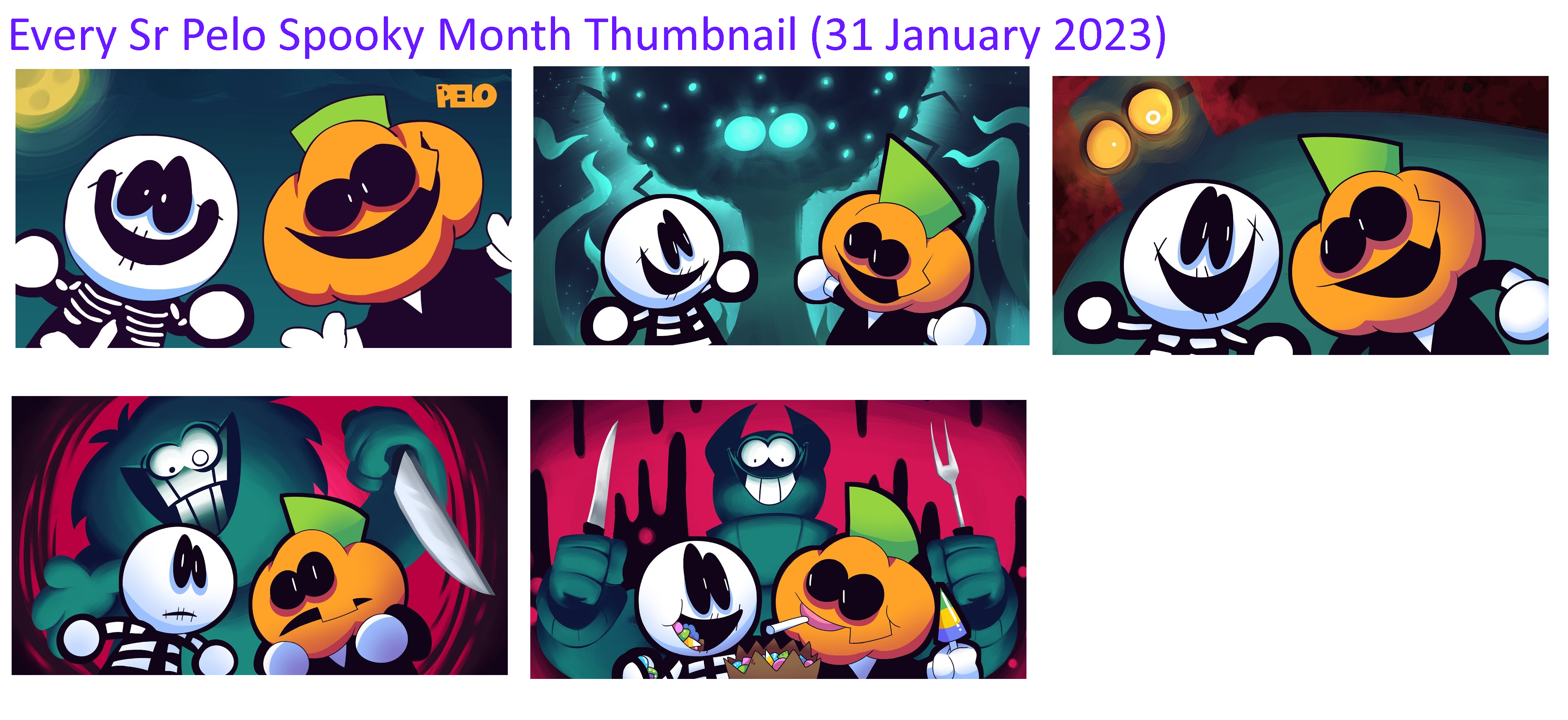 Sr Pelo Spooky Month Thumbnail Example 2 by Abbysek on DeviantArt