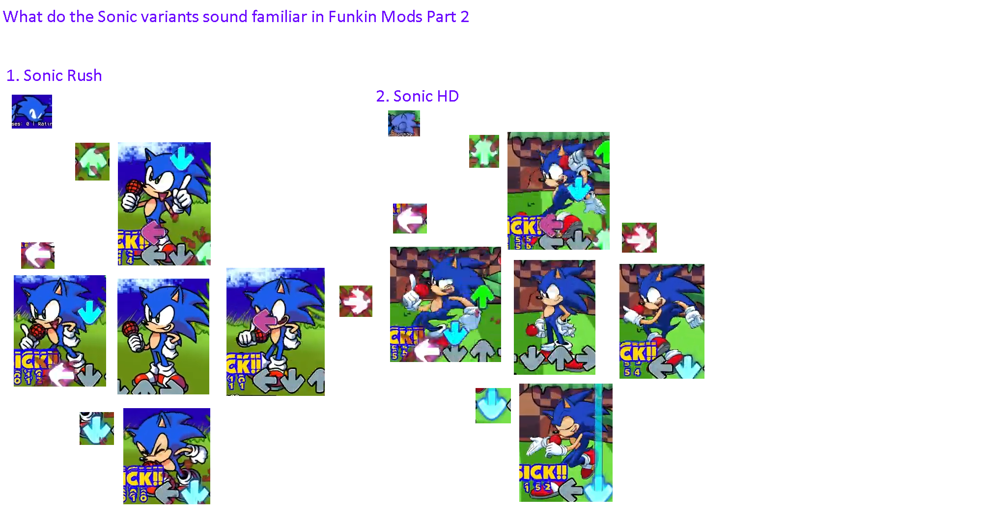 Sanic Variants What do the Sonic variants sound familiar in Funki by Abbysek on DeviantArt