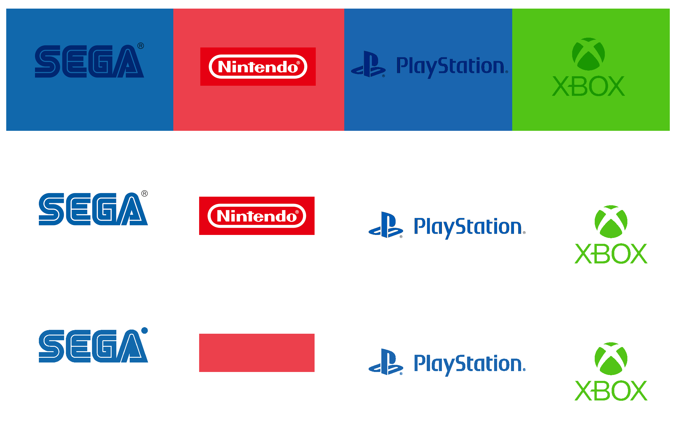 Nintendo sega deals playstation xbox