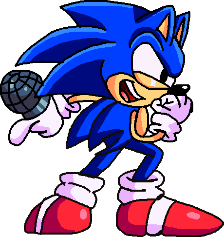 Sonic 1 sprite redraw by Bastian95 on Newgrounds