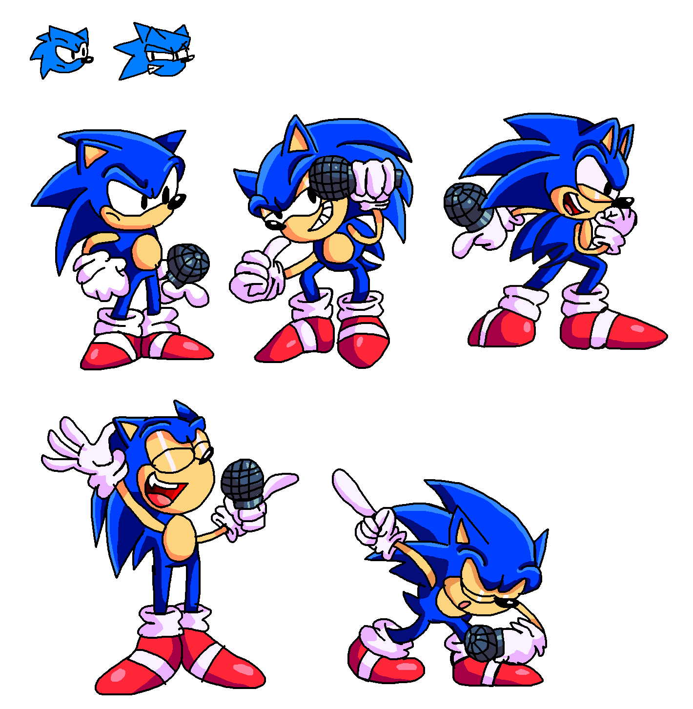 Sonic 1 sprite redraw by Bastian95 on Newgrounds