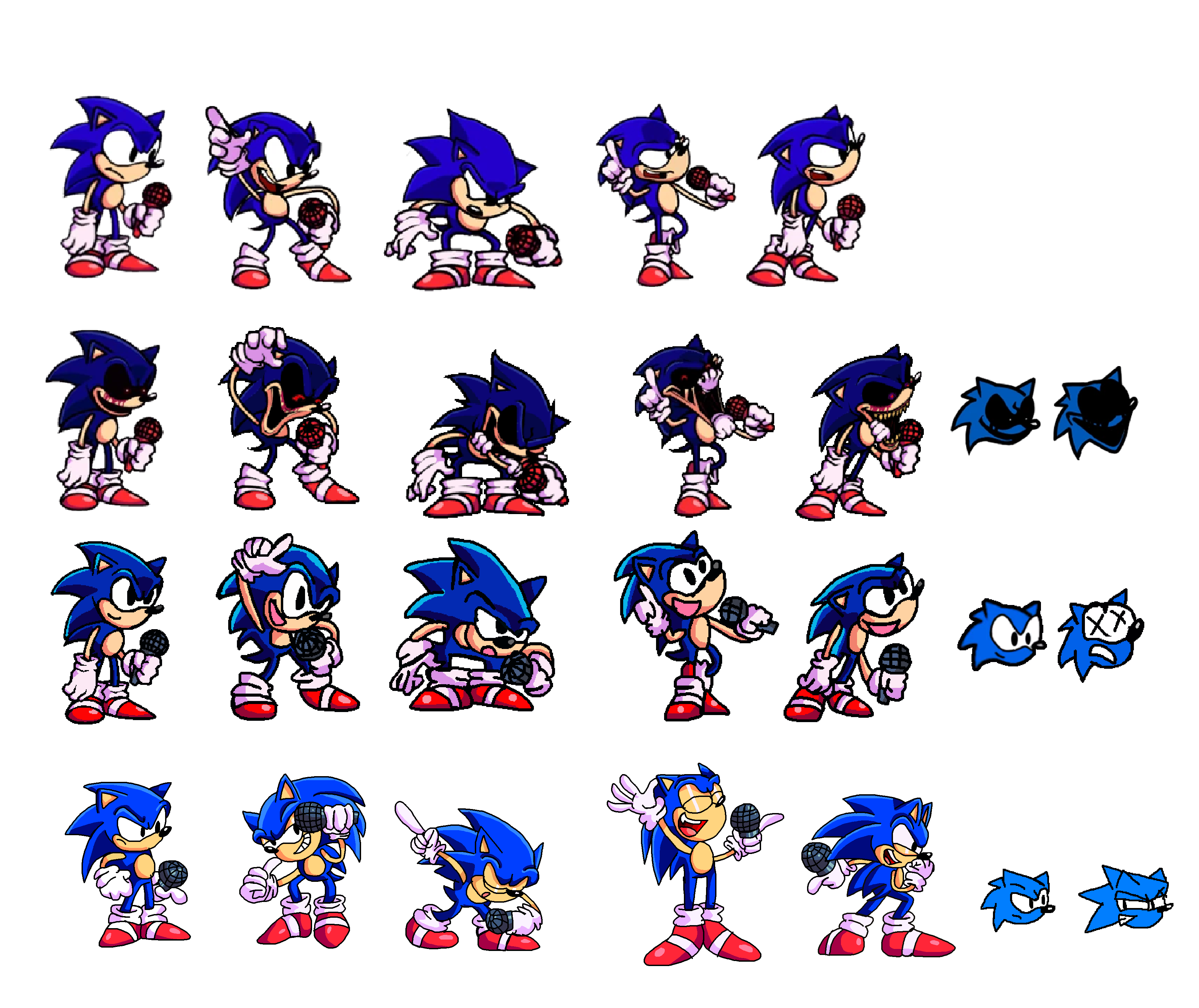 I deadass love when I Mania-Style Mod.Gen sprites - Sonic.EXE