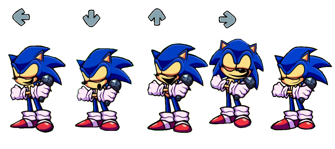 Fnf sonic sprites by DJF100 on DeviantArt