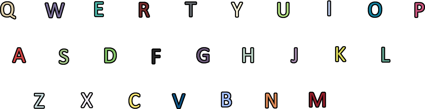 Alphabet Lore Keyboard by LiamXpleye on DeviantArt