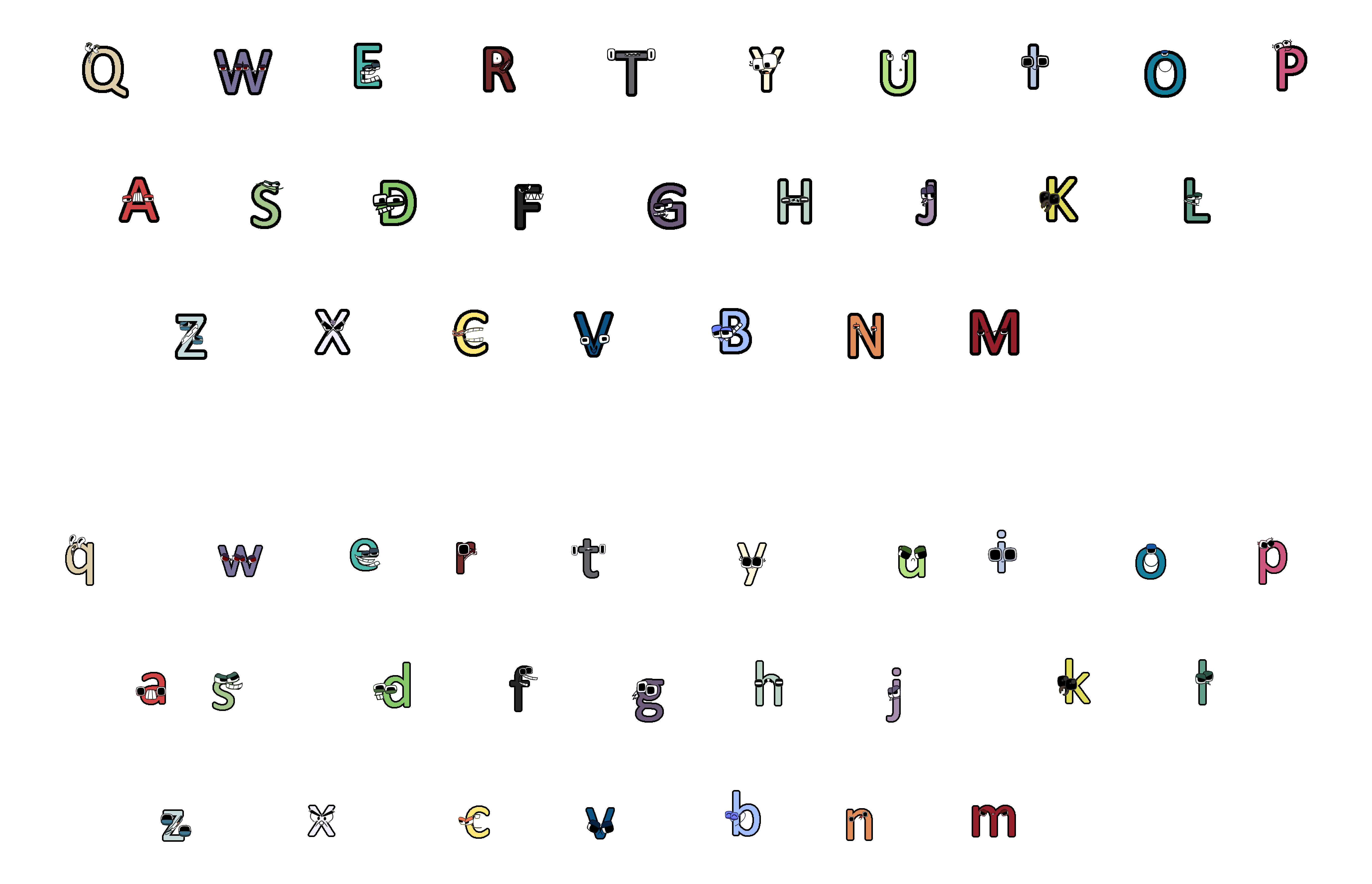 Alphabet Lore Keyboard - E