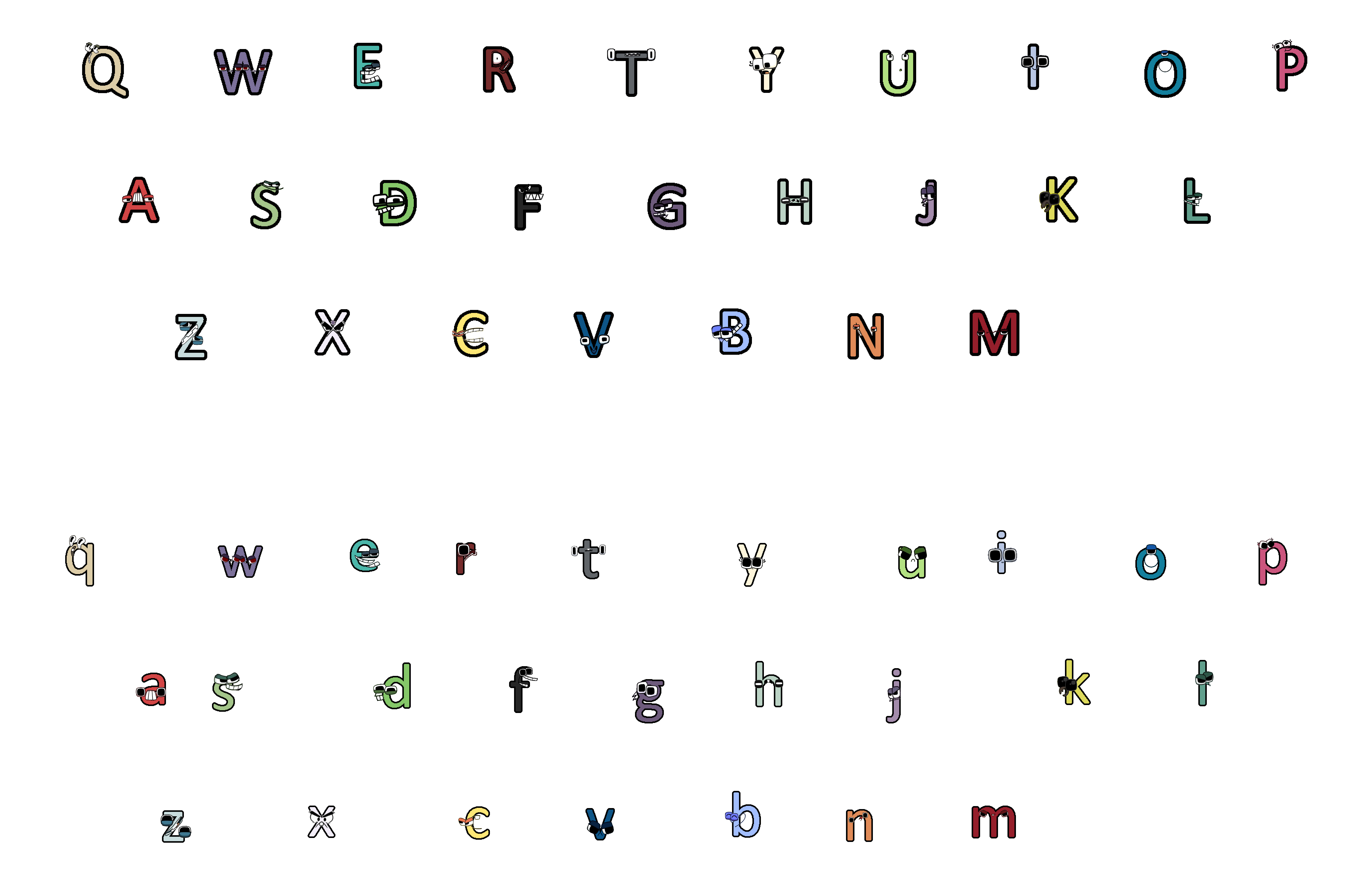 Keyboard Alphabet Lore (By Me)