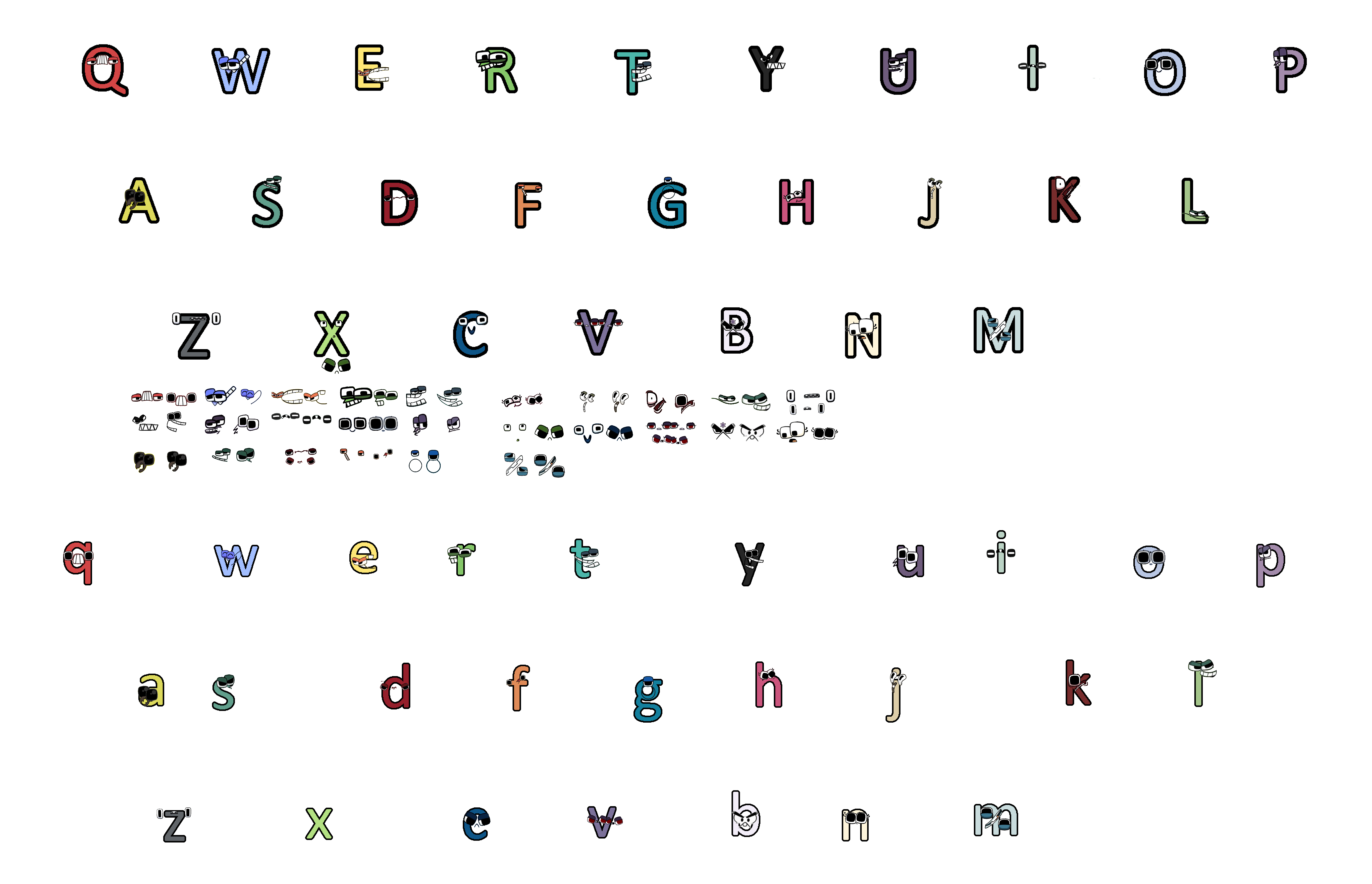 Calibri Alphabet Lore Keyboard Letters 6 by Abbysek on DeviantArt