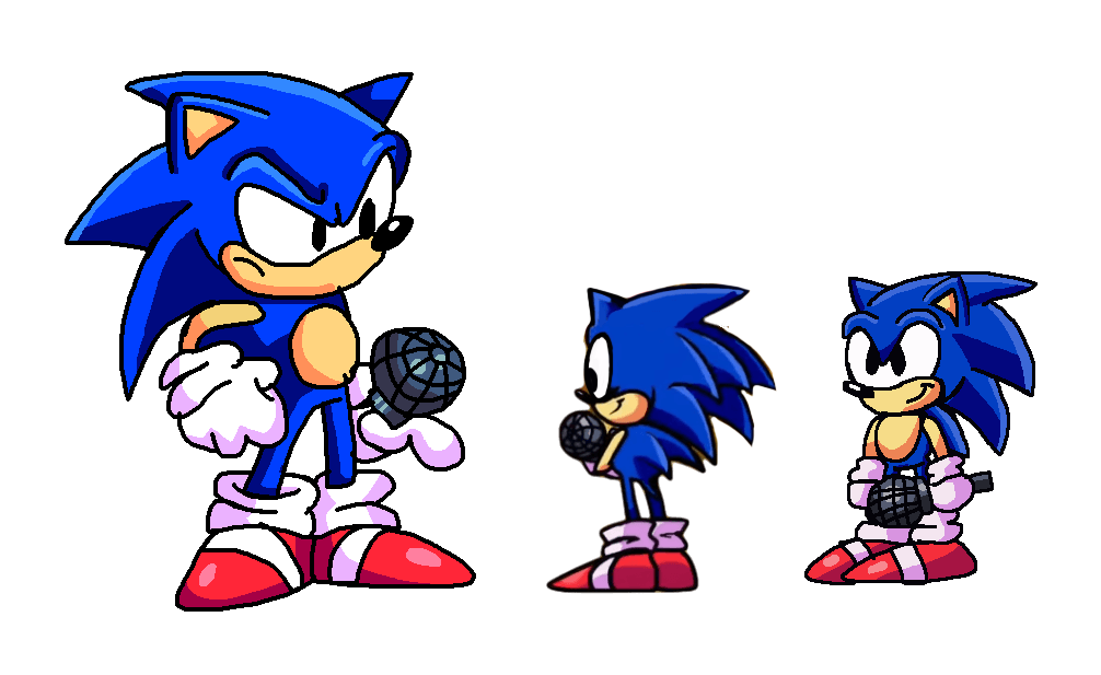 Alguns Sprites para meu mod de FNF do Sonic