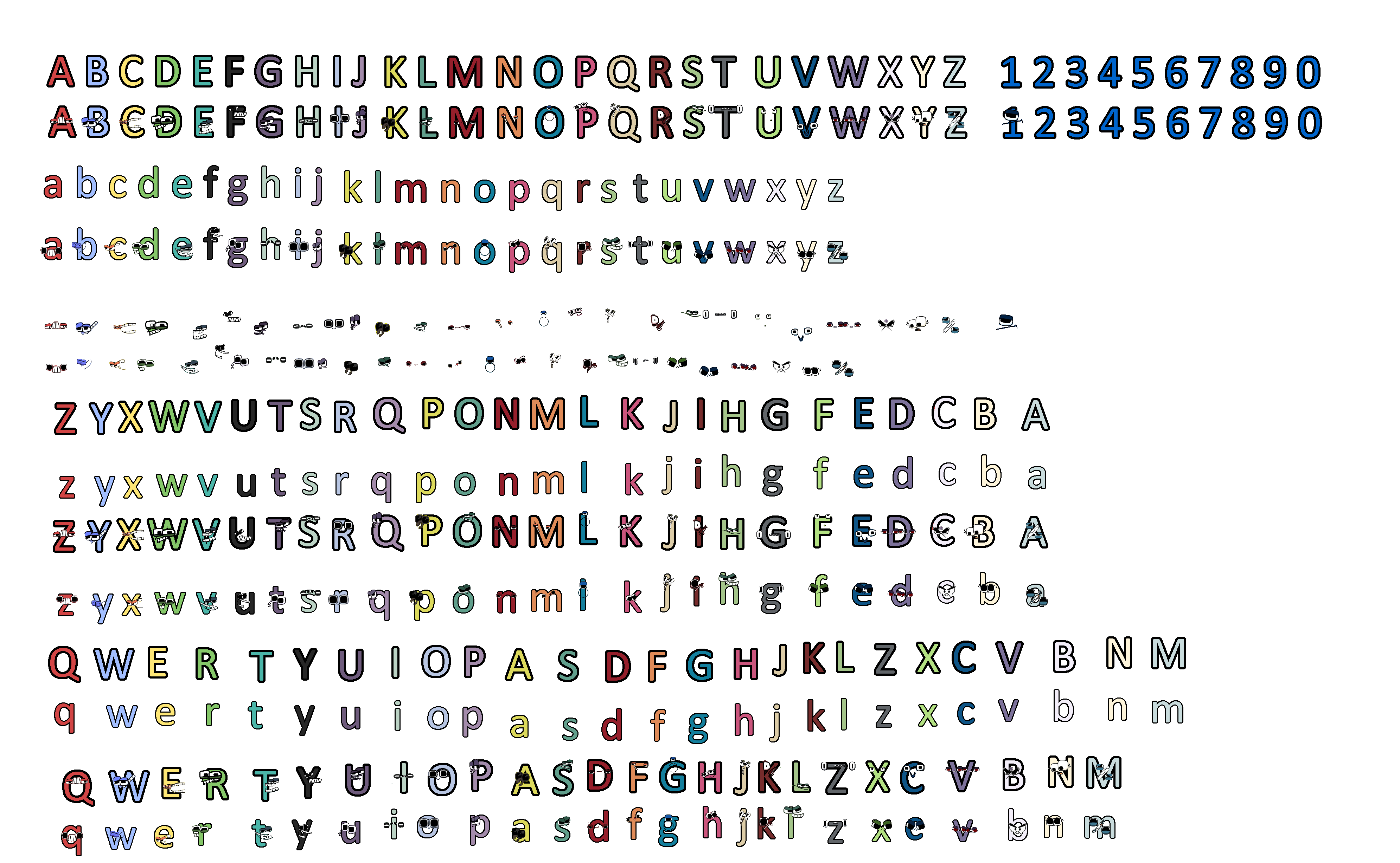 Calibri Alphabet Lore Keyboard Letters by Abbysek on DeviantArt