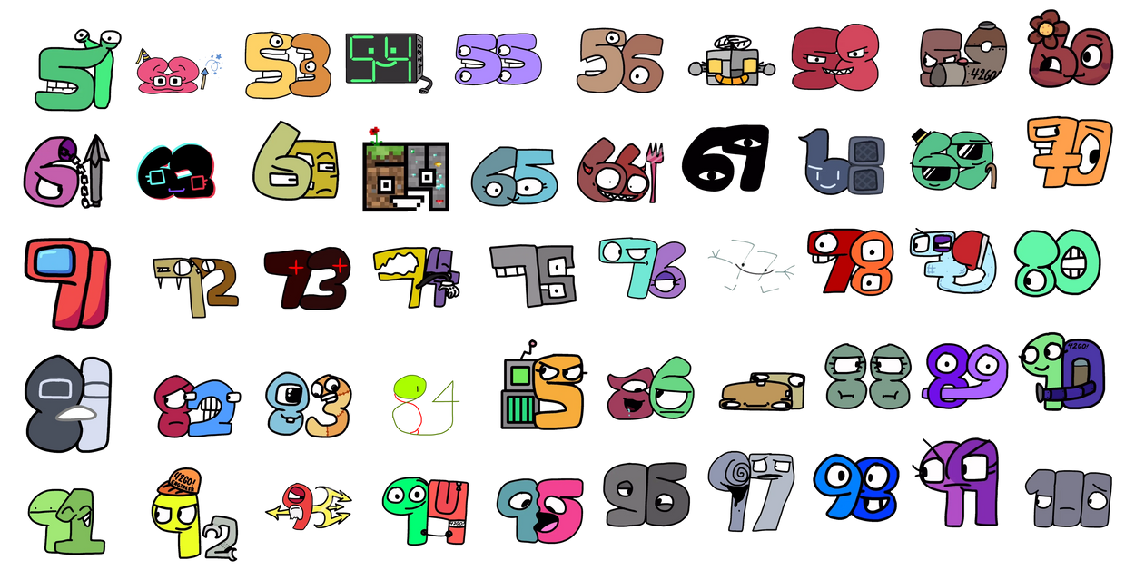 Soup Earth Society Number Lore 51-100 by Abbysek on DeviantArt