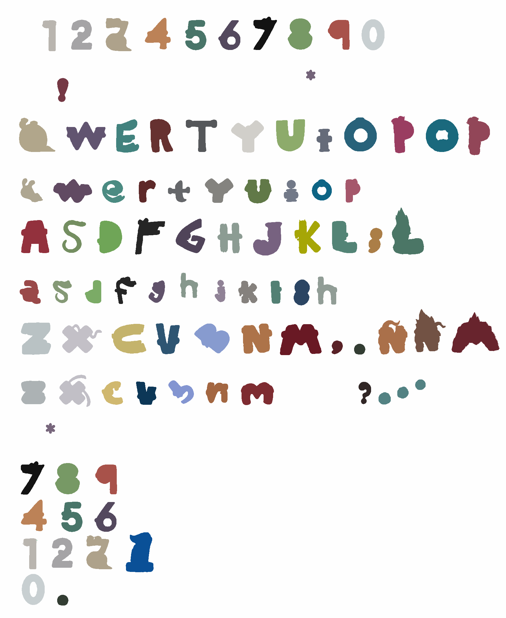 Alphabet Lore Lowercase In Merch Style by aidasanchez0212 on DeviantArt