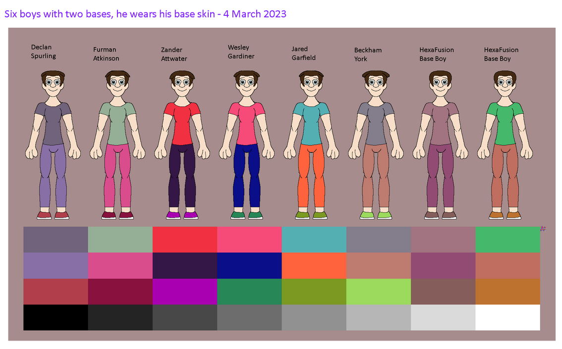 Boya Base Six boys with two bases, he wears his normal cloth by Abbysek on DeviantArt