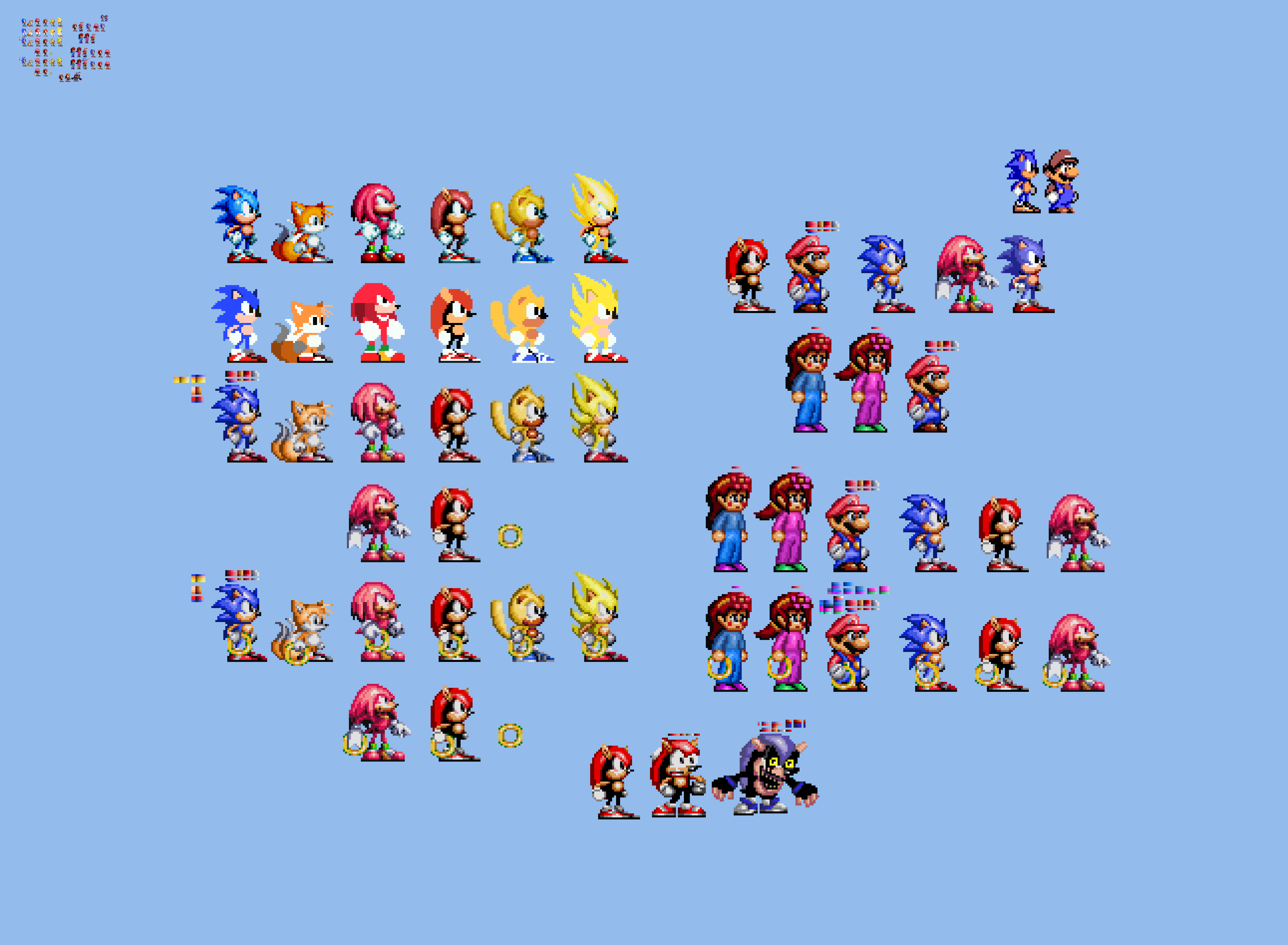 Sonic Modgen Original and Fixed Sprites Sheet by SonicFanSheet on DeviantArt