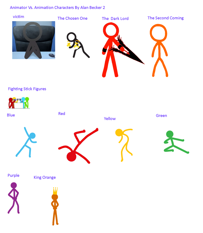 Animator Vs. Animation Characters By Alan Becker 3 by Abbysek on DeviantArt