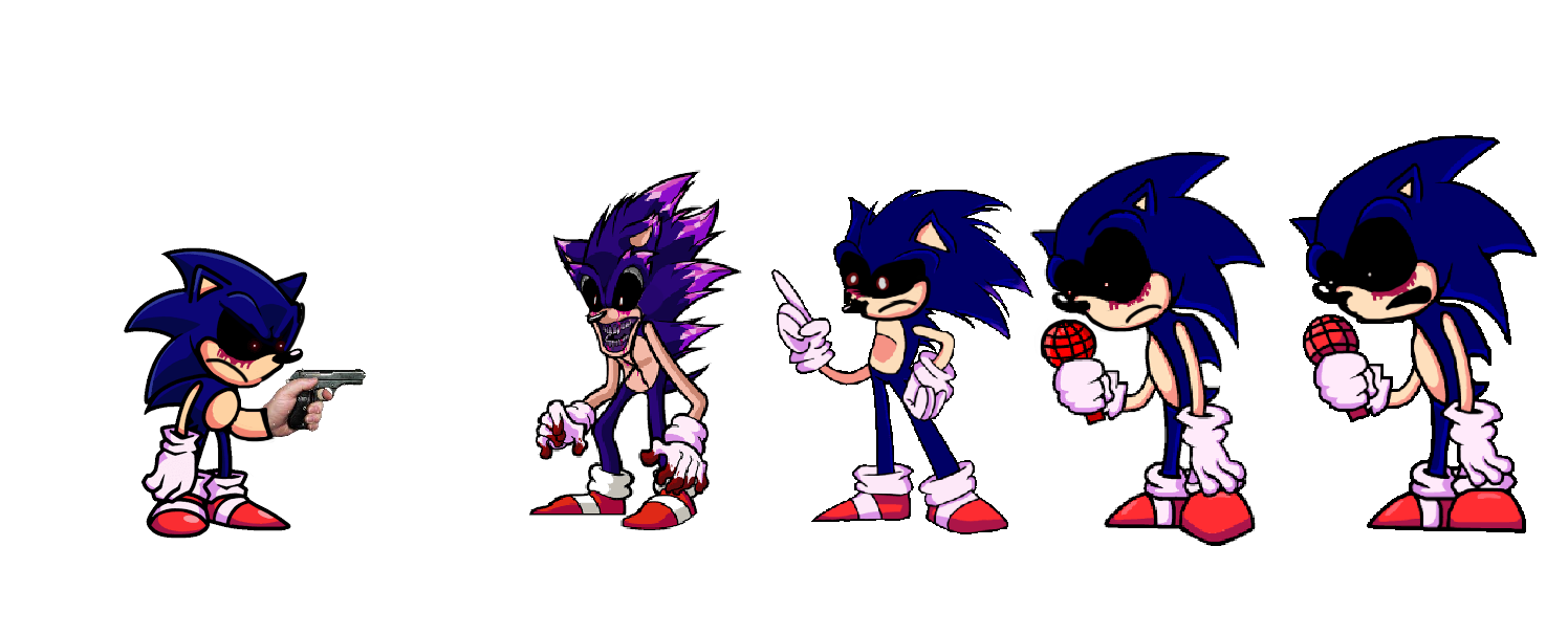 SONIC.EXE sprites for 3 minutes and 55 seconds 