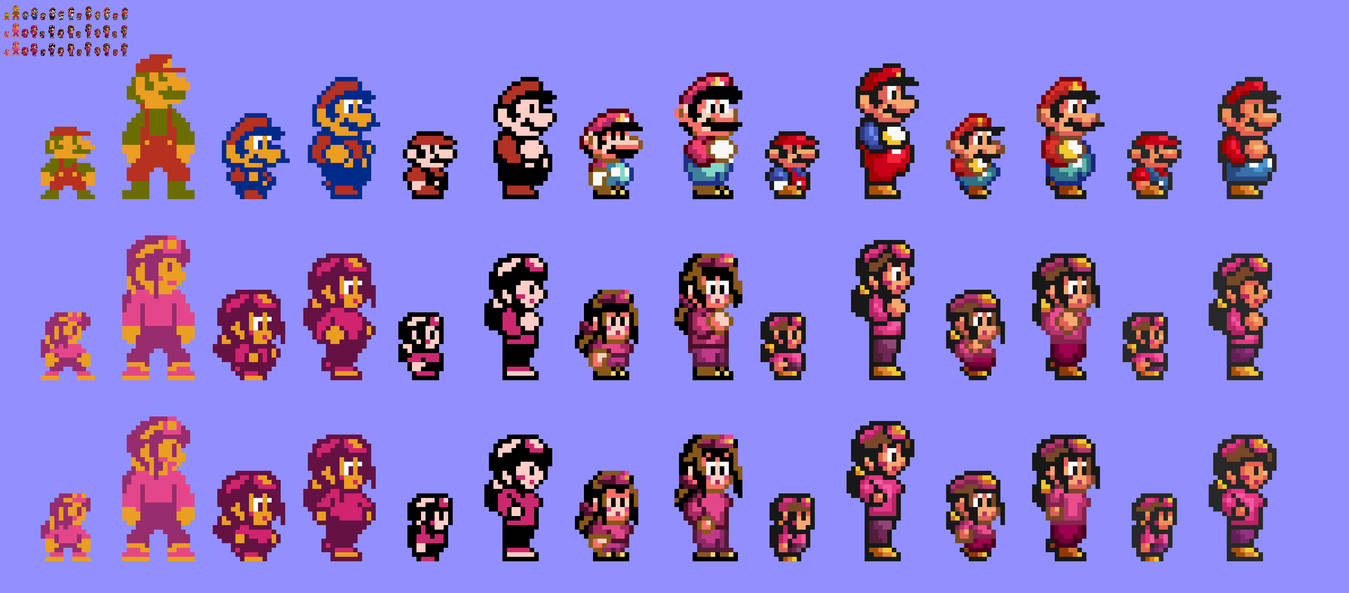 Smb3 Characters 10x SMB1 SMB2 SMB3 SMW Styled Alt Layla Stanton by Abbysek on DeviantArt