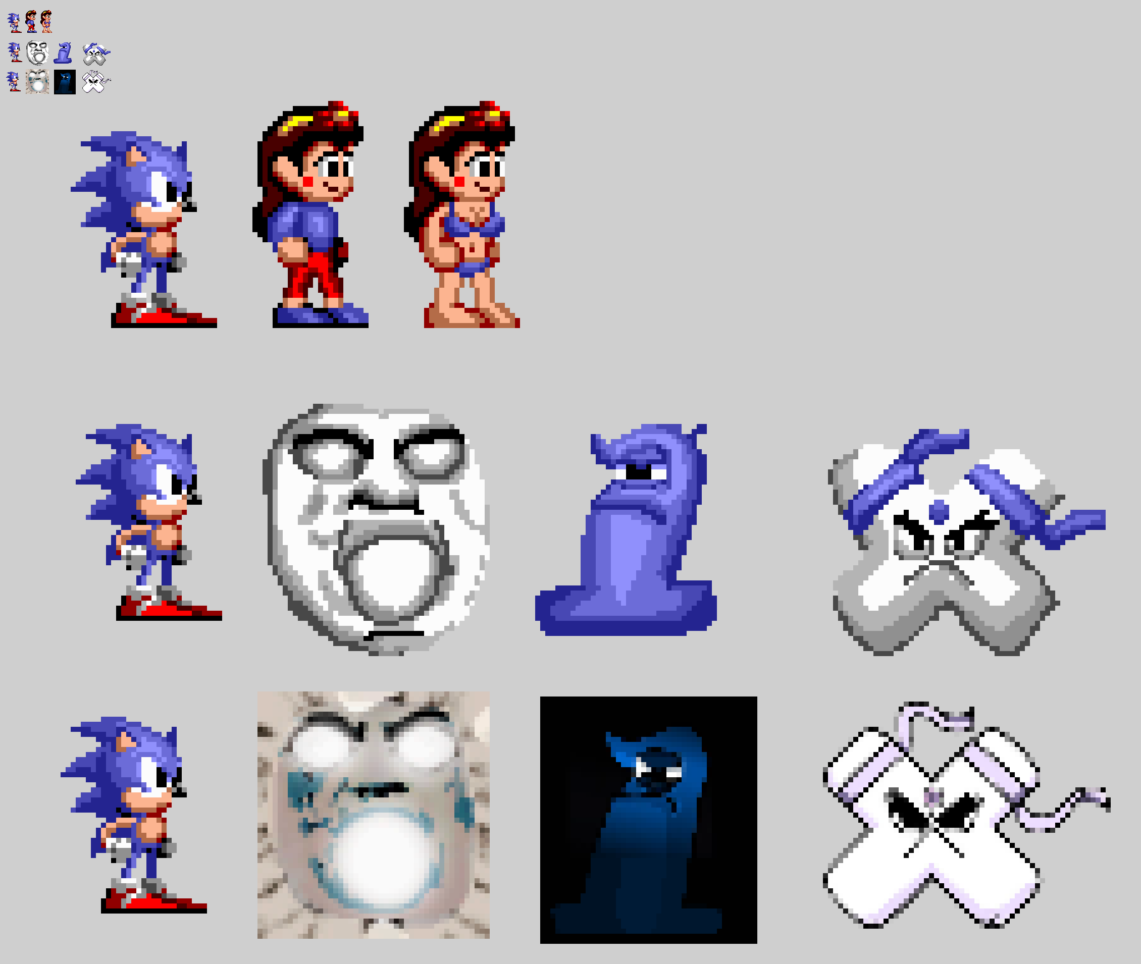 10x Sonic 2 Remade - Majin Sonic Sprite 2 by Abbysek on DeviantArt