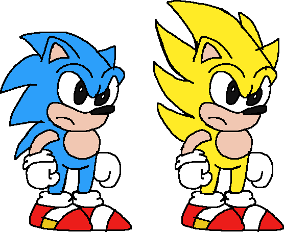 Drawing Sonic 1 Sonic by Abbysek on DeviantArt