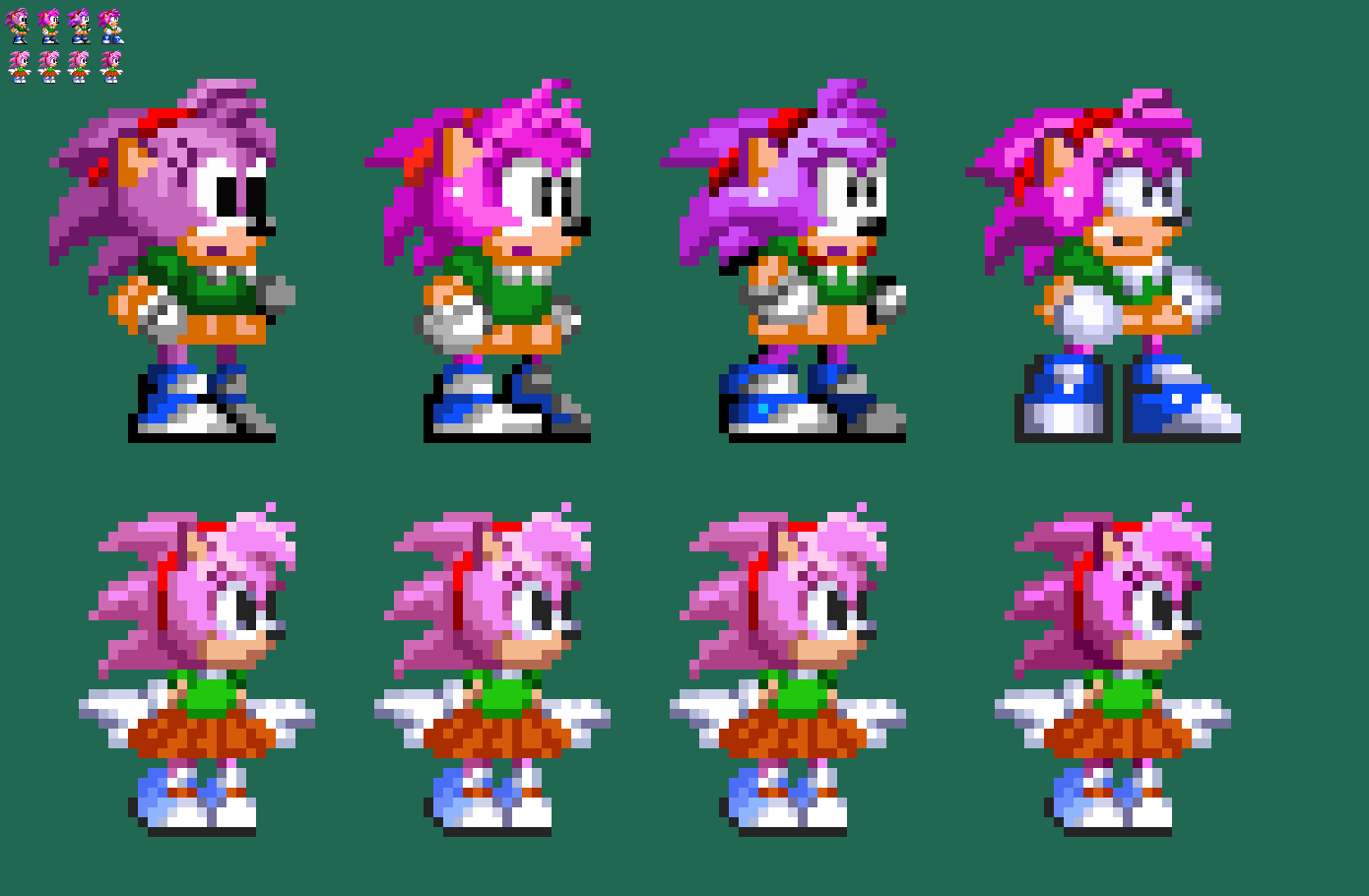 10x Sonic 2 Remade - Majin Sonic Sprite 2 by Abbysek on DeviantArt