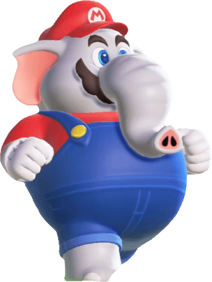 Elefante Rosa Mario Elephant Mario (Super Mario Bros Wonder) by Abbysek on DeviantArt