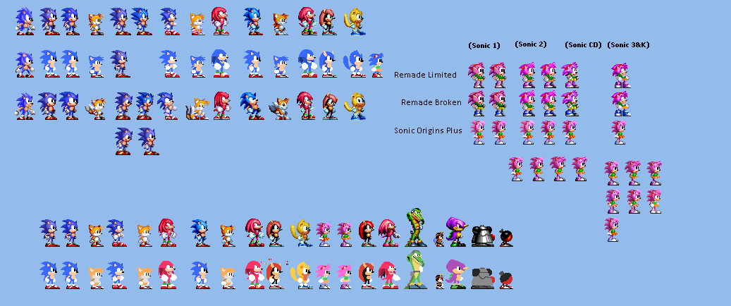 Sonic Style Sprites - Original and Custom by Abbysek on DeviantArt