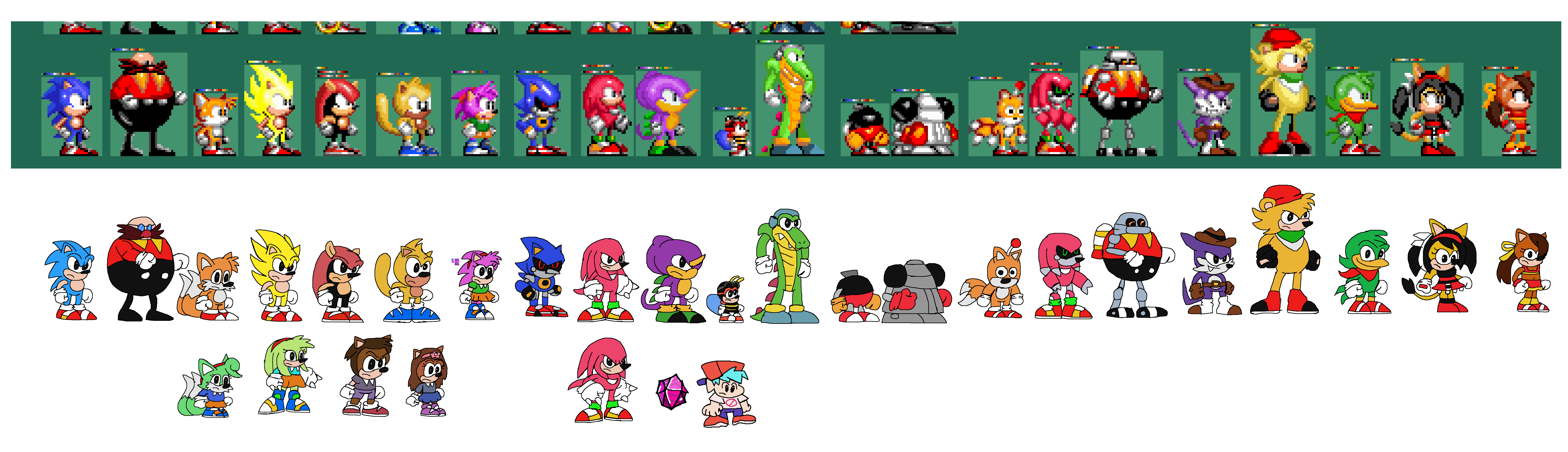 Metal Sonic Sprite Sheet (With Deliah) by Admin472 on DeviantArt