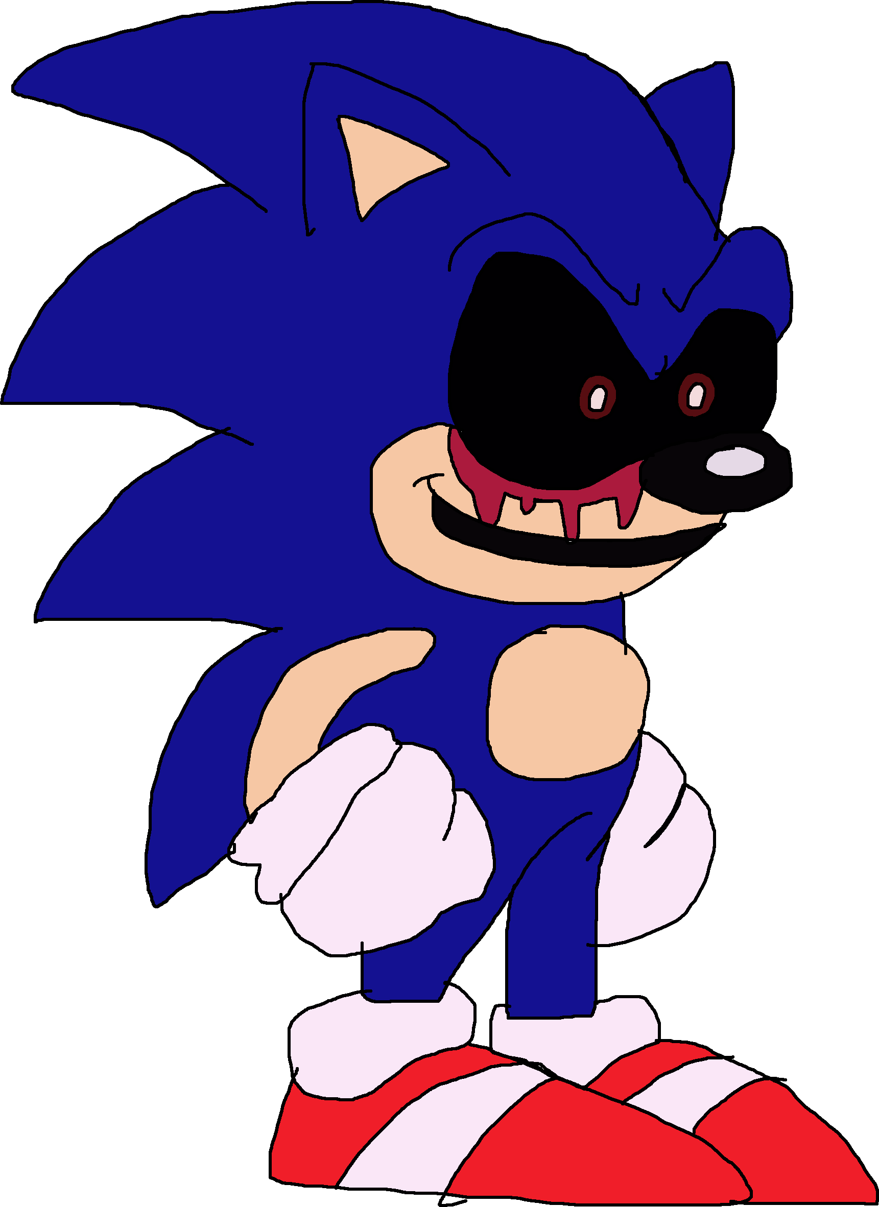 Sonic 2 Drawing styled Sonic.Exe-Lord X Combinatio by Abbysek on DeviantArt