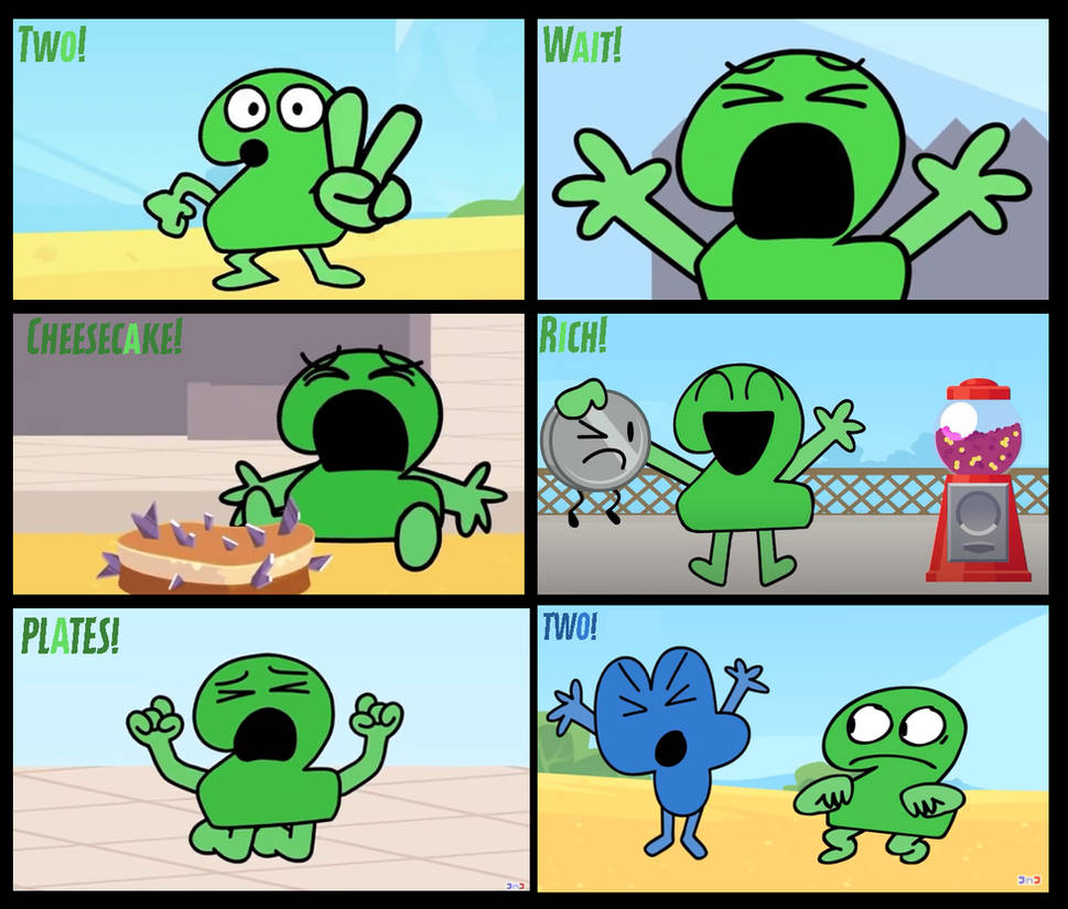 Fat Bfdia Deviantart BFDI TPOT 1 to 6 Intro - Two! Wait! Cheesecake! Ri by Abbysek on DeviantArt