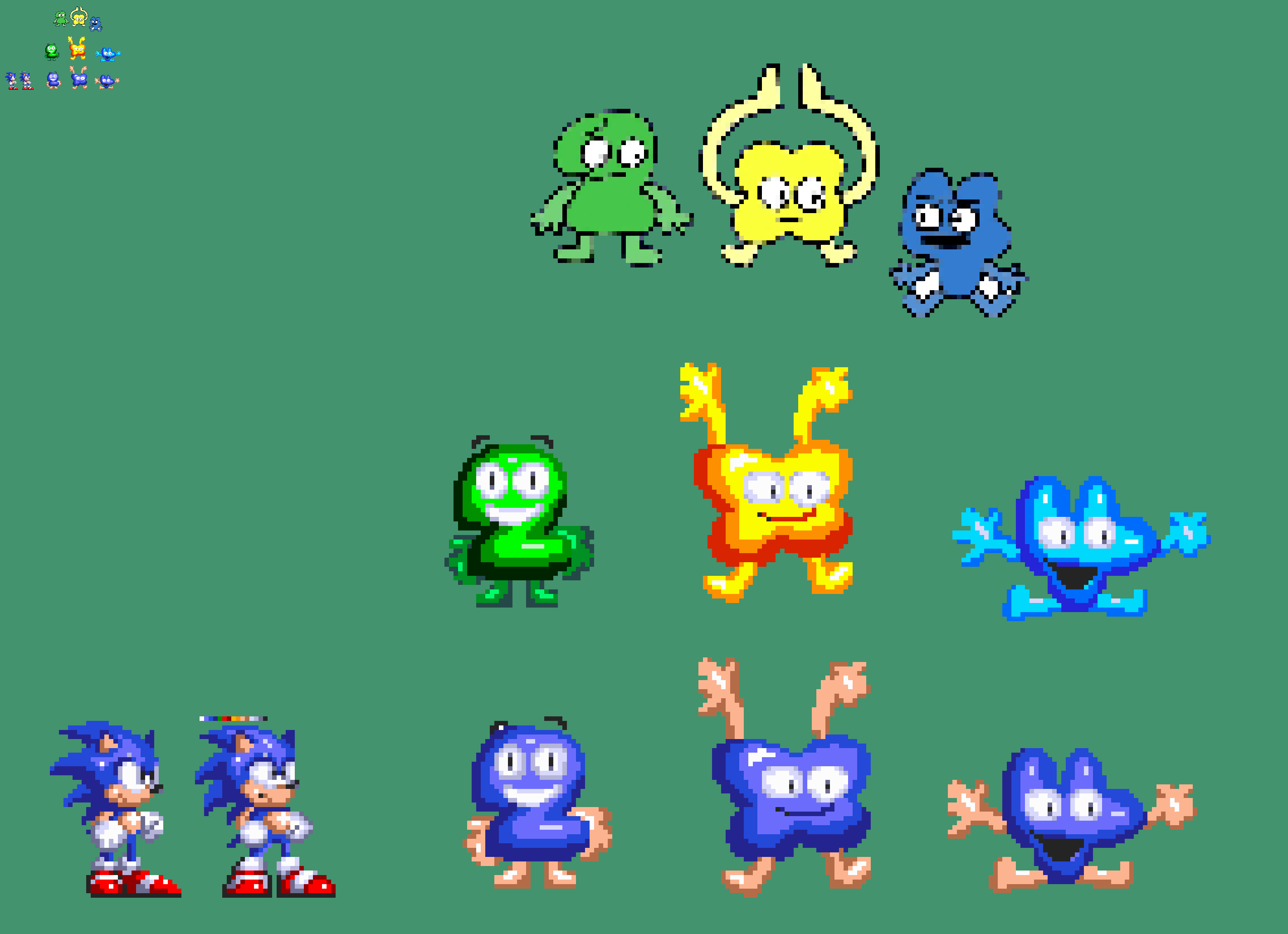 10x Sonic 2 Remade - Majin Sonic Sprite 2 by Abbysek on DeviantArt