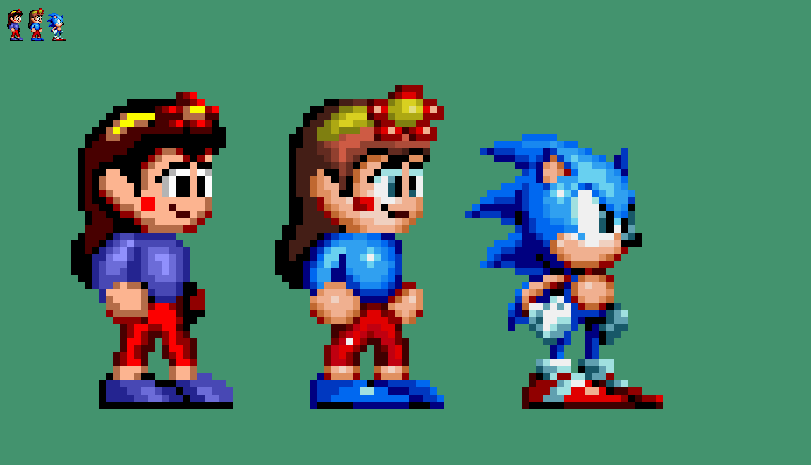 10x Sonic 2 Remade - Majin Sonic Sprite 2 by Abbysek on DeviantArt