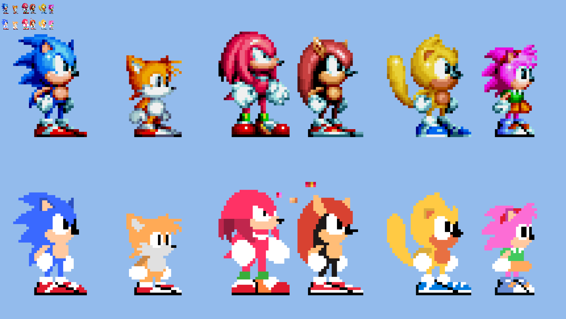 10x Sonic Mania Plus Players in Sonic Origins Pale by Abbysek on