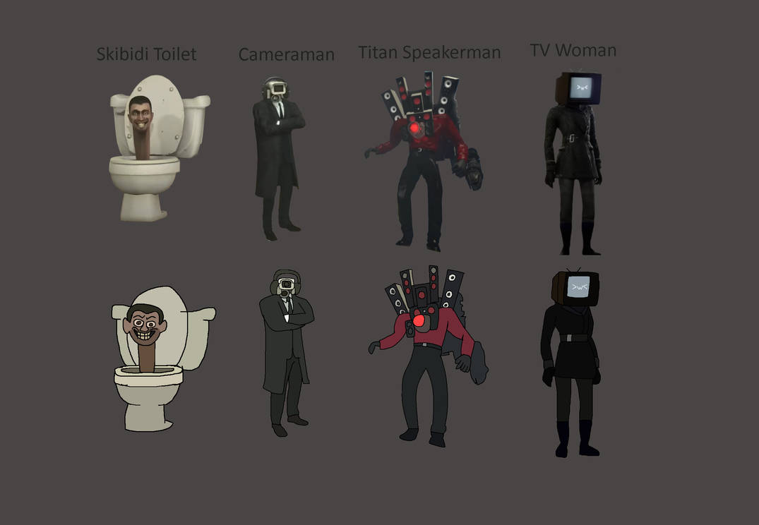 Prometheus Skibidi Toilet Redrawn Skibidi Toilet Characters 2 by Abbysek on DeviantArt
