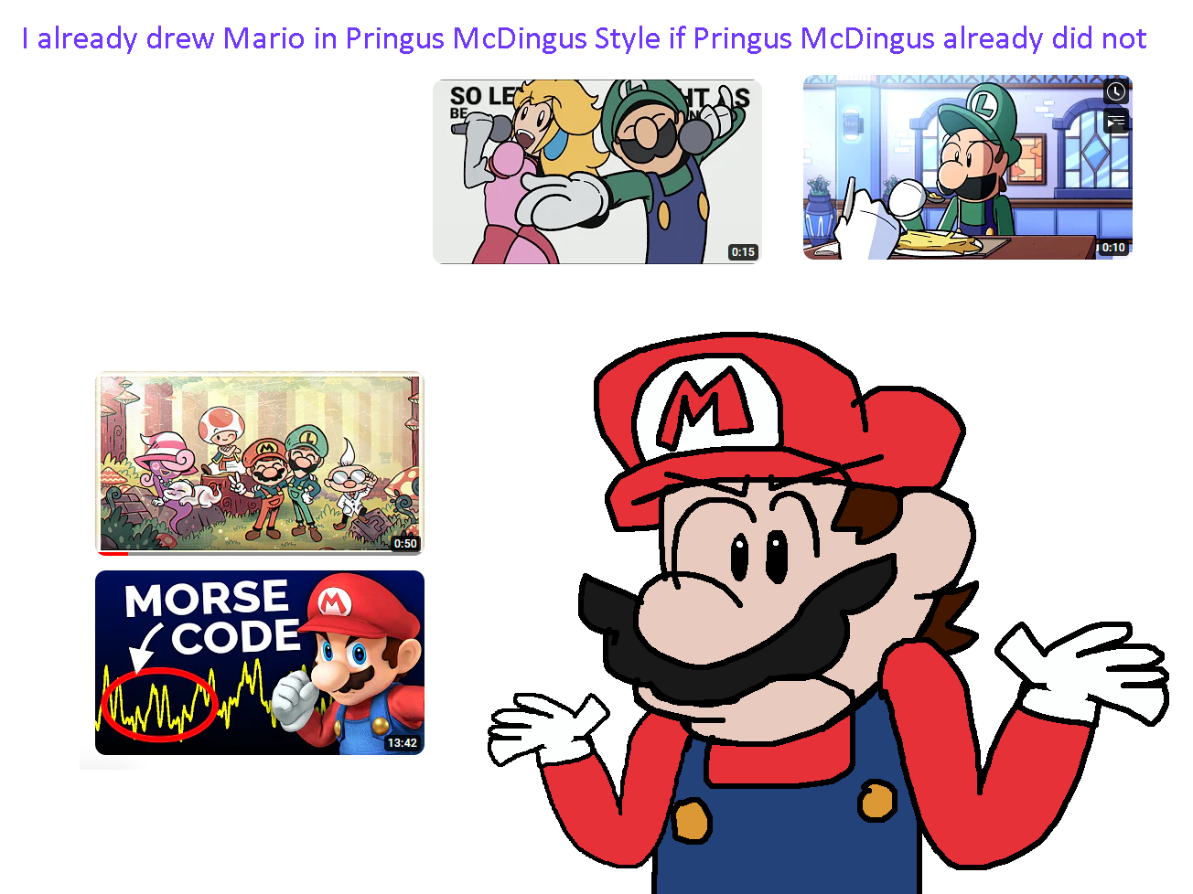 I already drew Mario in Pringus McDingus Style if by Abbysek on DeviantArt