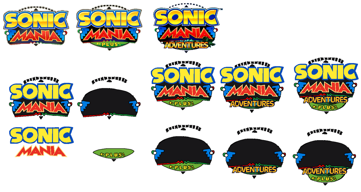 Sonic Mania Logo Separated - 14 October 2023 by Abbysek on DeviantArt