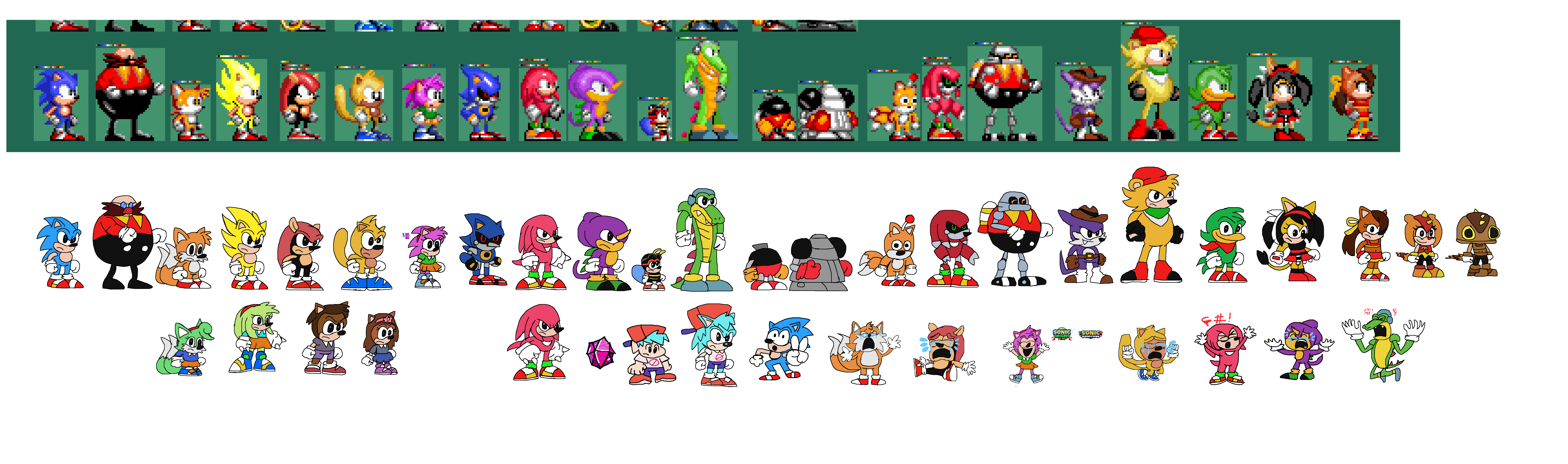 10x Sonic 2 Remade - Majin Sonic Sprite 2 by Abbysek on DeviantArt