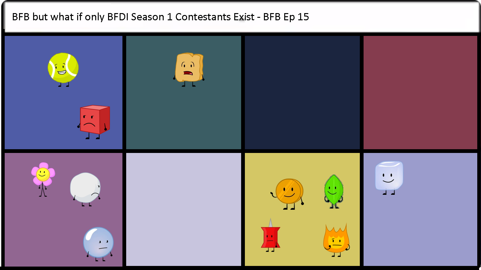 BFDI Season 1 Results - Imgflip