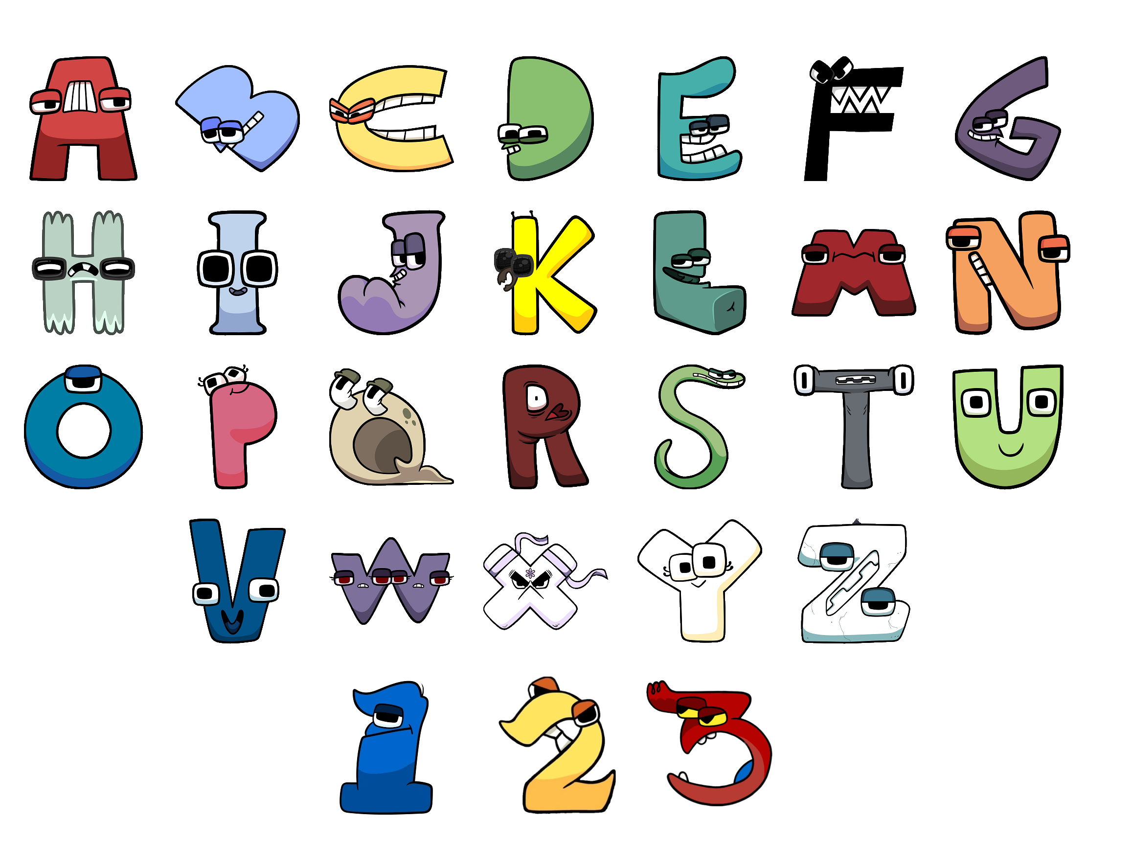 Alphabet Lore Y but Happy by Abbysek on DeviantArt