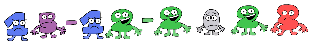 Bfdi Numbers Color Code BFDI Series Numbers - 15 12 2023 by Abbysek on DeviantArt
