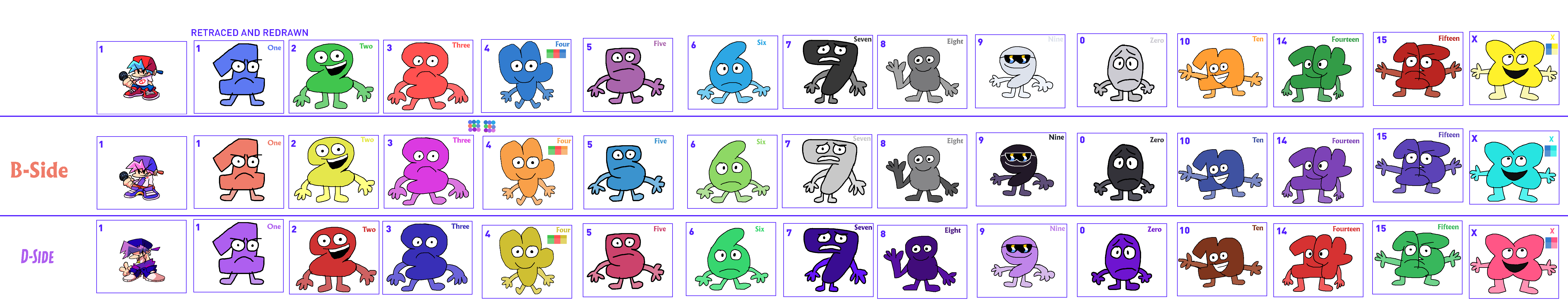 Bfdi Numbrrd Battle For Dream Island - Algebralian Numbers with by Abbysek on DeviantArt