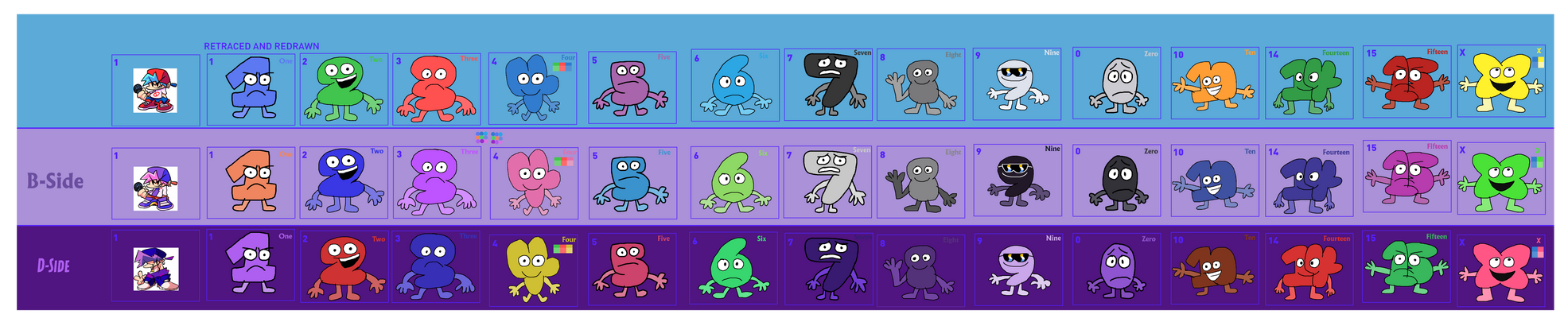 Bfdi Numbrrd Battle For Dream Island - Algebralian Numbers with by Abbysek on DeviantArt