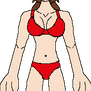 Layla Stanton, she wears her red bikini - 06 Febru