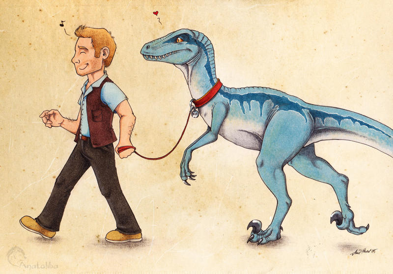 Take The Raptor For A Walk by Anatoliba on DeviantArt
