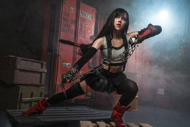 Tifa Final Fantasy VII: Remake cosplay by Purin