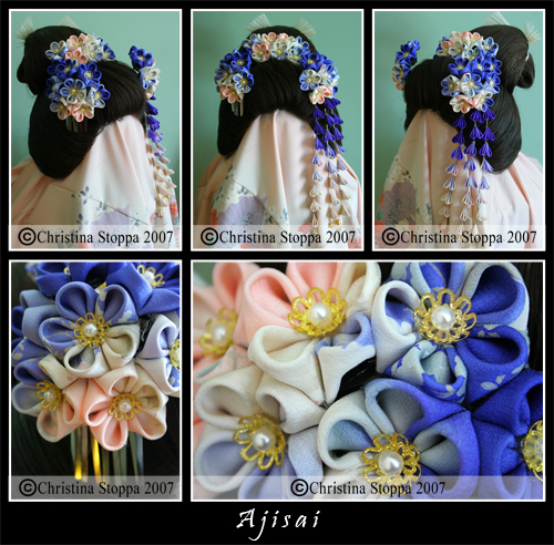 Ajisai Maiko Kanzashi Set