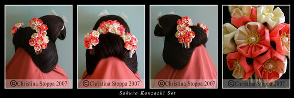 Sakura Kanzashi Set